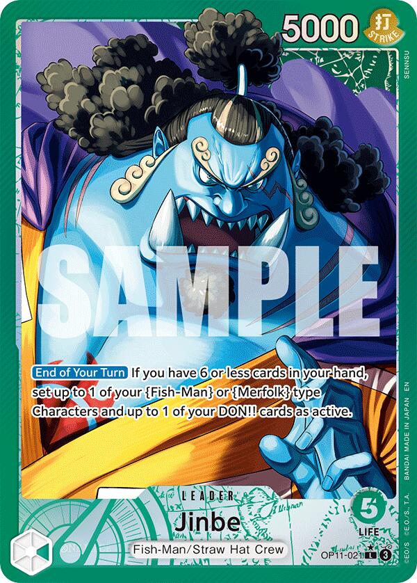 Jinbe (021) (Alternate Art) [A Fist of Divine Speed] | Cards and Coasters CA