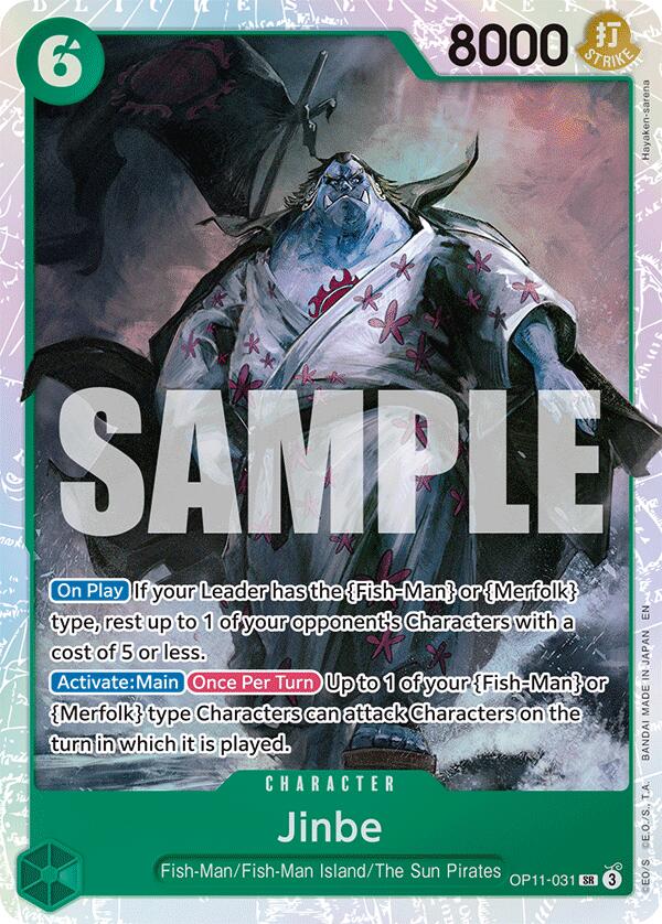 Jinbe (031) [A Fist of Divine Speed] | Cards and Coasters CA