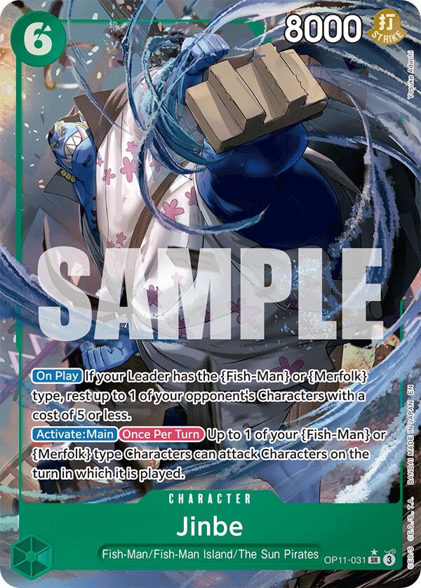 Jinbe (031) (Alternate Art) [A Fist of Divine Speed] | Cards and Coasters CA