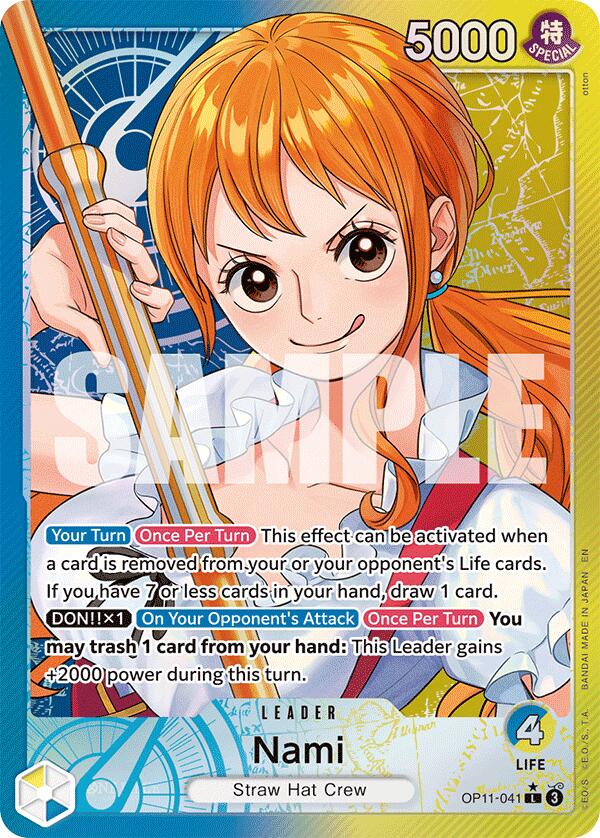 Nami (041) (Alternate Art) [A Fist of Divine Speed] | Cards and Coasters CA