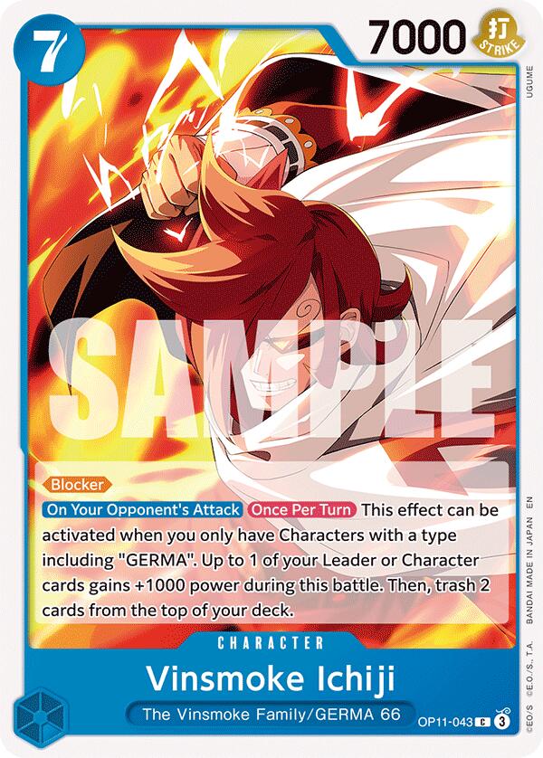 Vinsmoke Ichiji [A Fist of Divine Speed] | Cards and Coasters CA