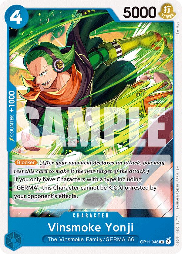 Vinsmoke Yonji [A Fist of Divine Speed] | Cards and Coasters CA