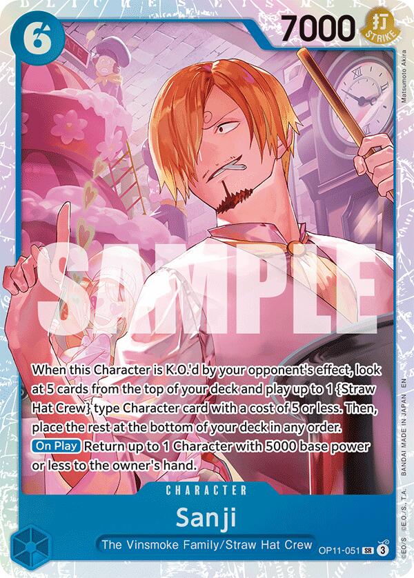 Sanji [A Fist of Divine Speed] | Cards and Coasters CA