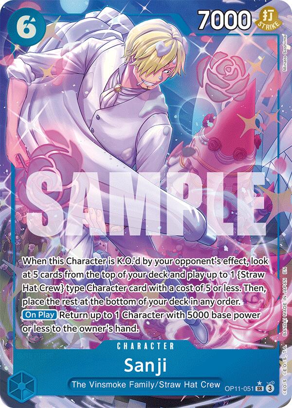 Sanji (Alternate Art) [A Fist of Divine Speed] | Cards and Coasters CA