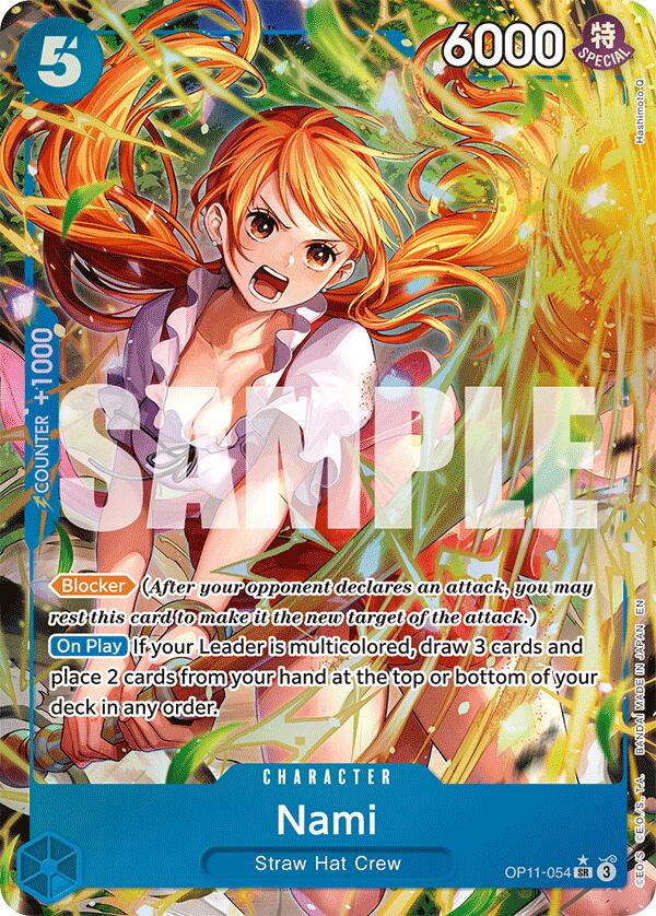 Nami (054) (Alternate Art) [A Fist of Divine Speed] | Cards and Coasters CA