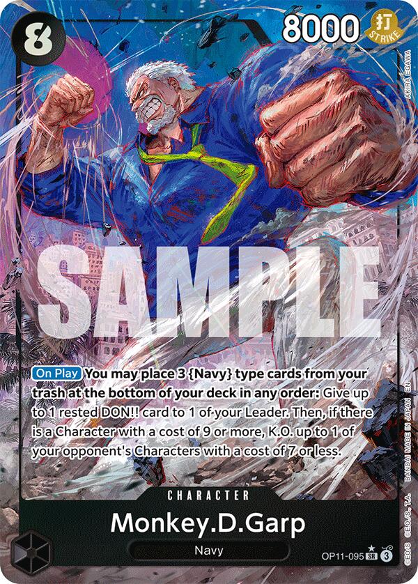 Monkey.D.Garp (Alternate Art) [A Fist of Divine Speed] | Cards and Coasters CA