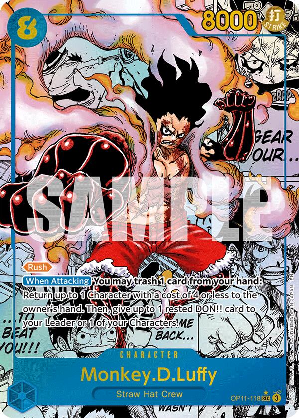 Monkey.D.Luffy (Manga) [A Fist of Divine Speed] | Cards and Coasters CA