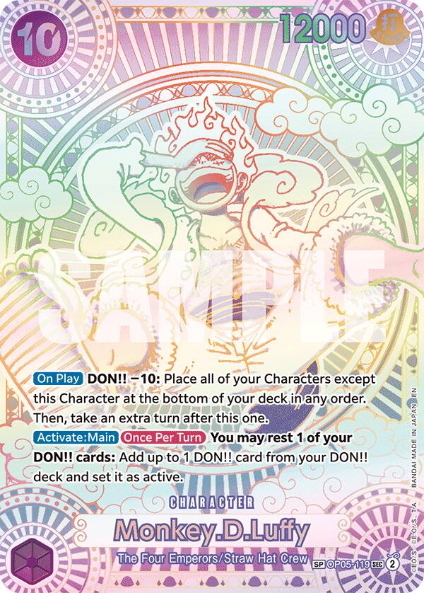 Monkey.D.Luffy (SP) [A Fist of Divine Speed] | Cards and Coasters CA