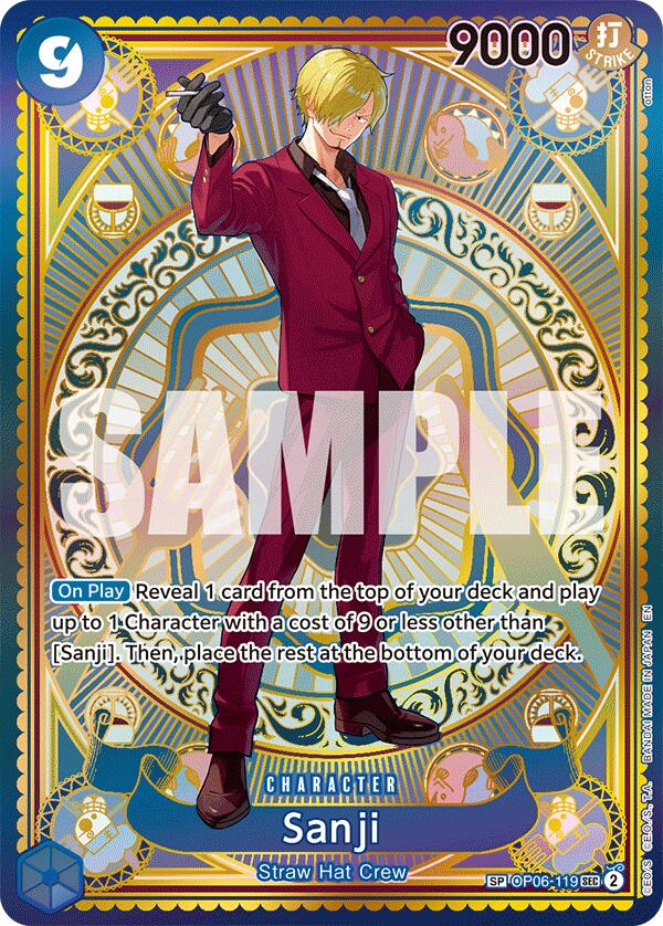 Sanji (SP) [A Fist of Divine Speed] | Cards and Coasters CA