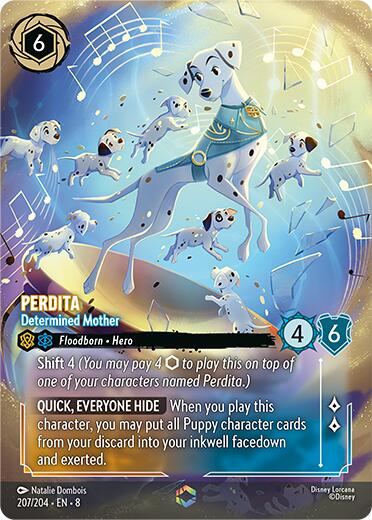 Perdita - Determined Mother (Enchanted) (207/204) [Reign of Jafar] | Cards and Coasters CA
