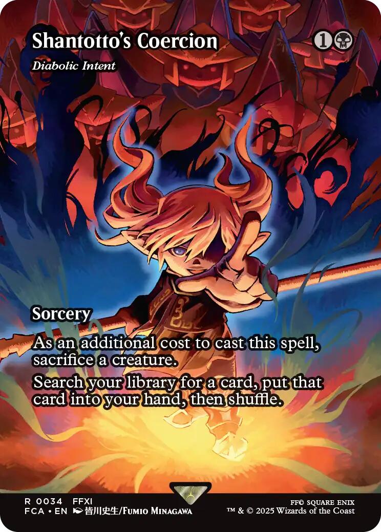 Shantotto's Coercion - Diabolic Intent (Showcase) [FINAL FANTASY : Through the Ages] | Cards and Coasters CA