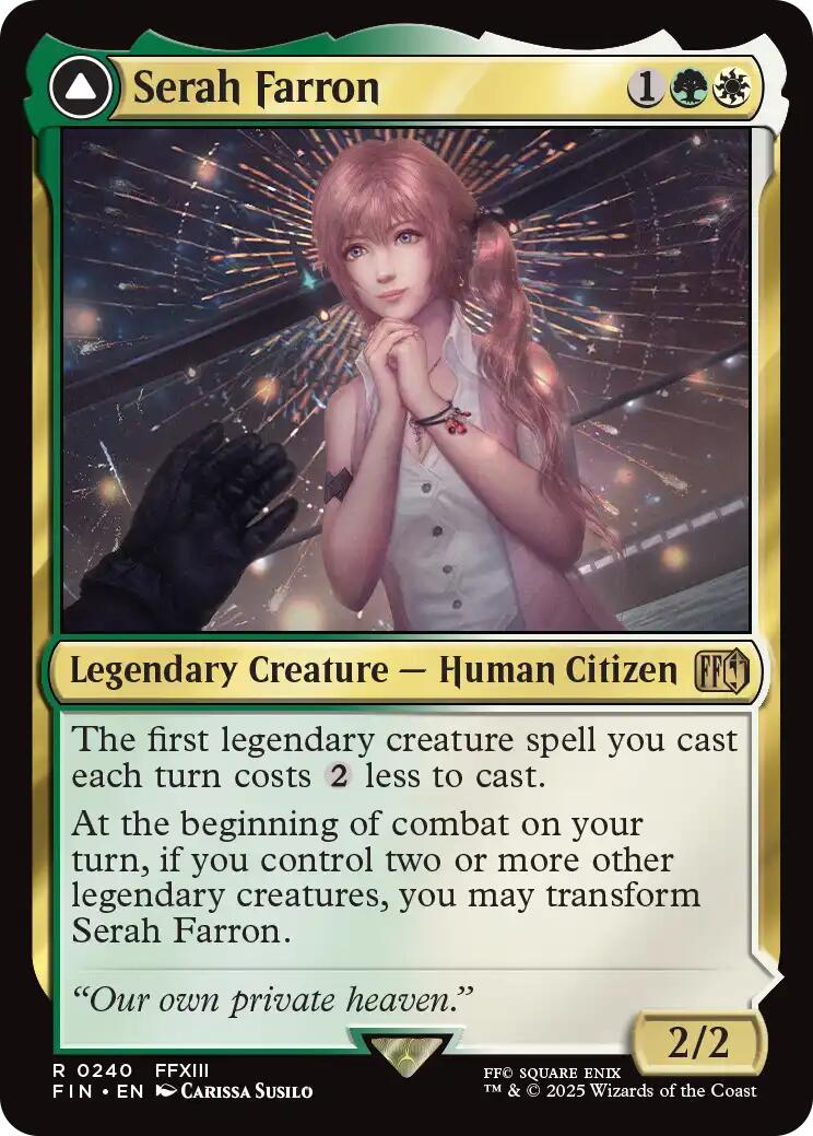 Serah Farron // Crystallized Serah [FINAL FANTASY] | Cards and Coasters CA