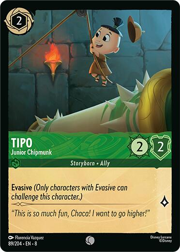Tipo - Junior Chipmunk (89/204) [Reign of Jafar] | Cards and Coasters CA