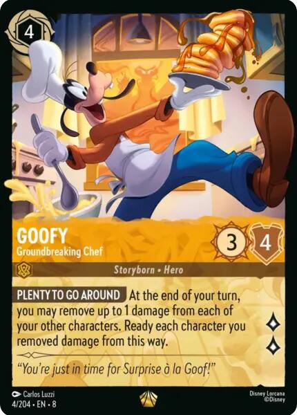Goofy - Groundbreaking Chef (4/204) [Reign of Jafar] | Cards and Coasters CA
