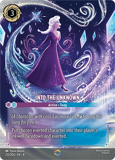 Into the Unknown - Enchanted (213/204) [Reign of Jafar] | Cards and Coasters CA