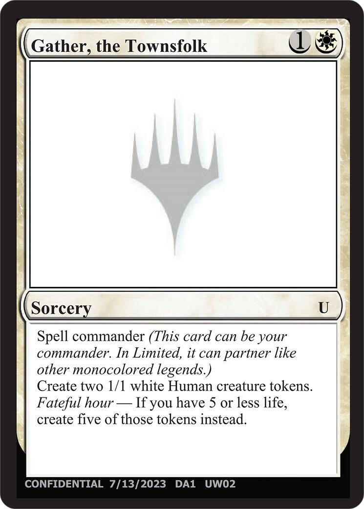 Gather, the Townsfolk [Unknown Event] | Cards and Coasters CA