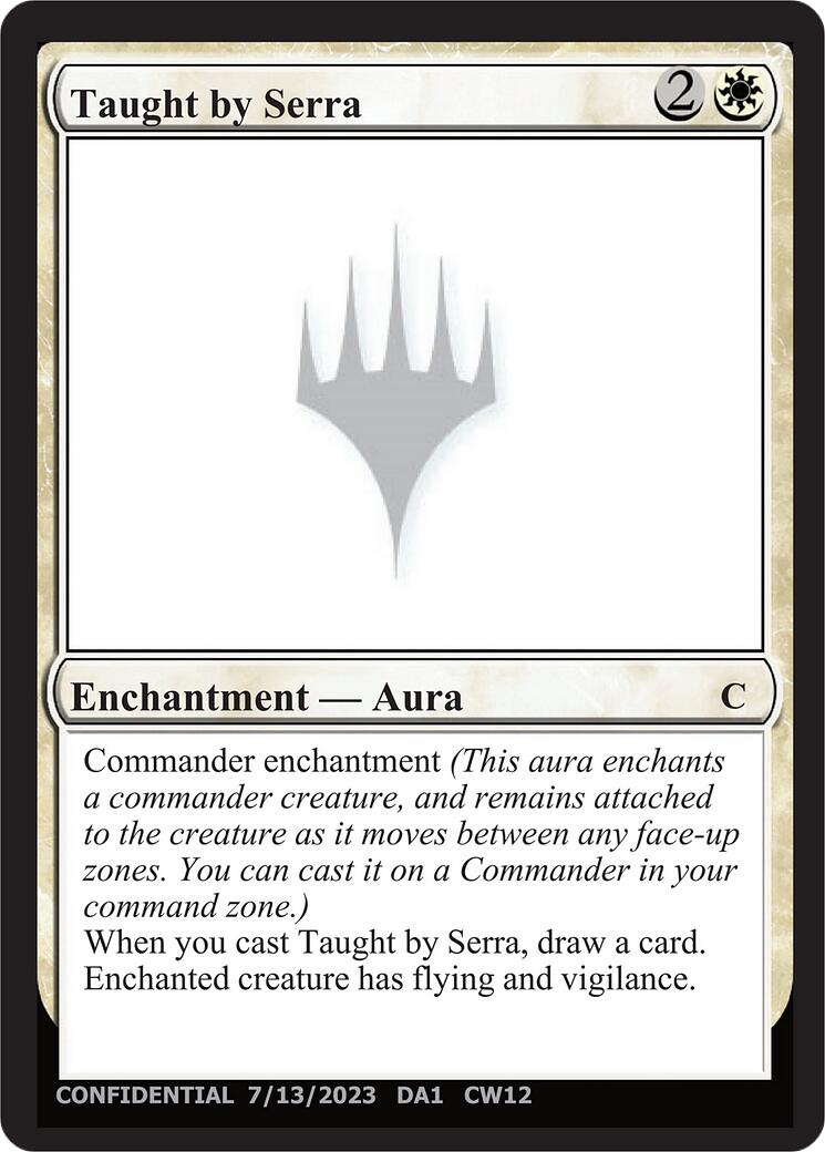 Taught by Serra [Unknown Event] | Cards and Coasters CA