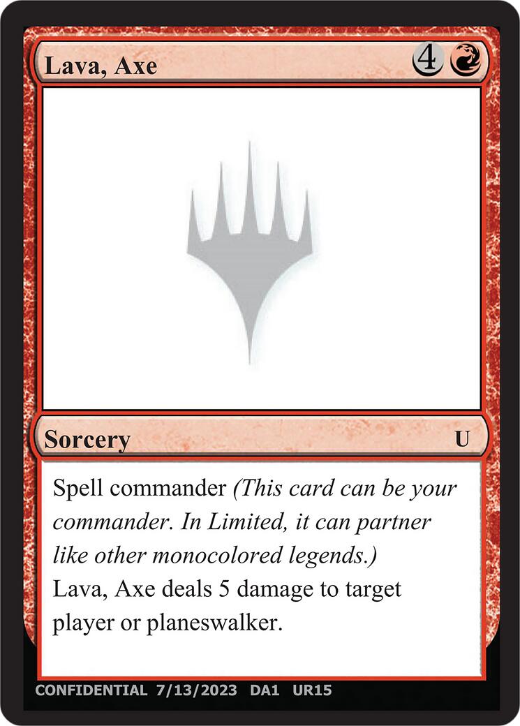 Lava, Axe [Mystery Booster] | Cards and Coasters CA