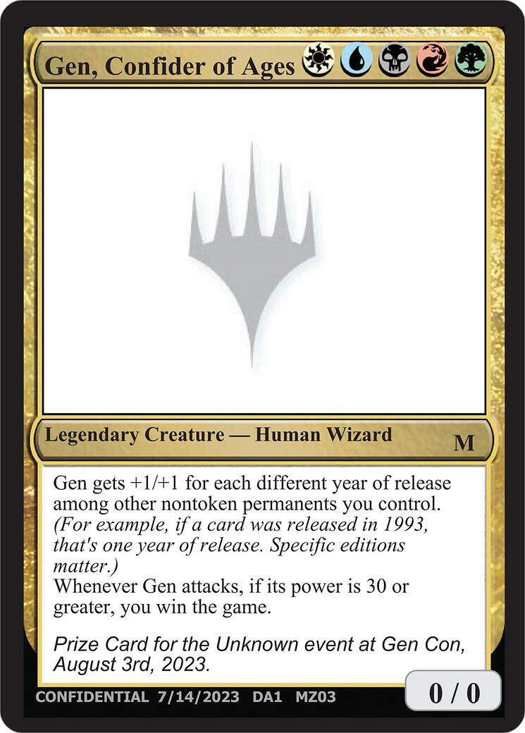 Gen, Confider of Ages [Mystery Booster] | Cards and Coasters CA