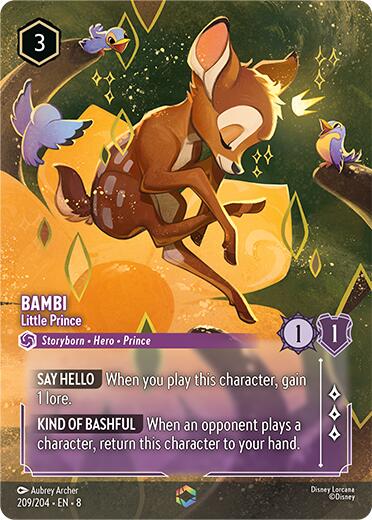 Bambi - Little Prince (Enchanted) (209/204) [Reign of Jafar] | Cards and Coasters CA