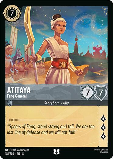 Atitaya - Fang General (181/204) [Reign of Jafar] | Cards and Coasters CA