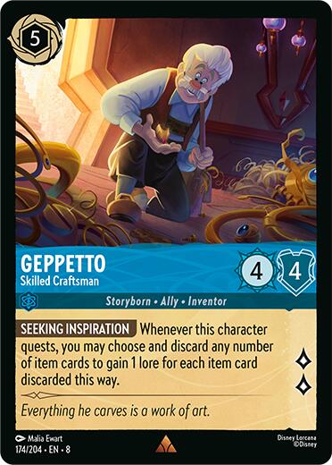 Geppetto – Skilled Craftsman (174/204) [Reign of Jafar] | Cards and Coasters CA