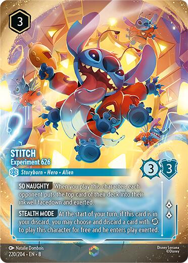 Stitch - Experiment 626 (Enchanted) (220/204) [Reign of Jafar] | Cards and Coasters CA