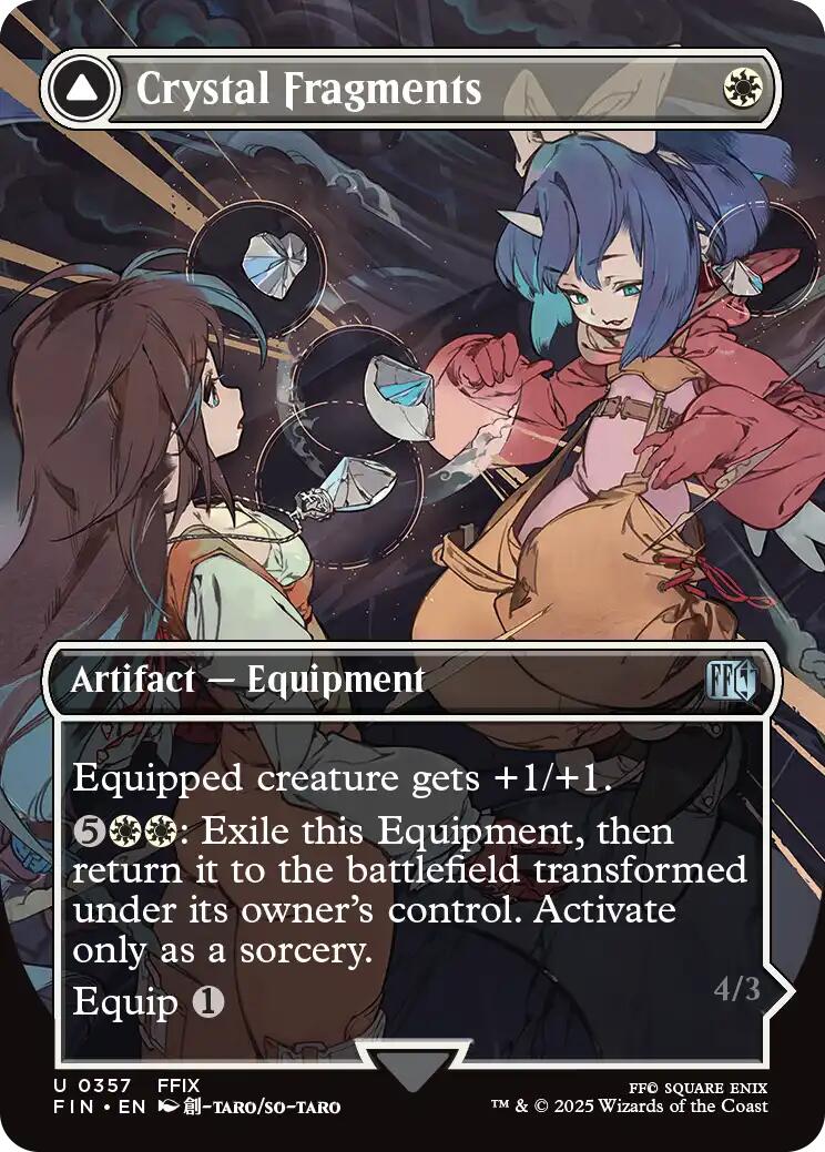 Crystal Fragments // Summon: Alexander (Borderless) [FINAL FANTASY] | Cards and Coasters CA