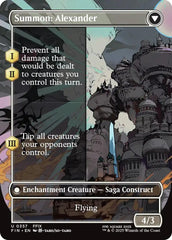 Crystal Fragments // Summon: Alexander (Borderless) [FINAL FANTASY] | Cards and Coasters CA