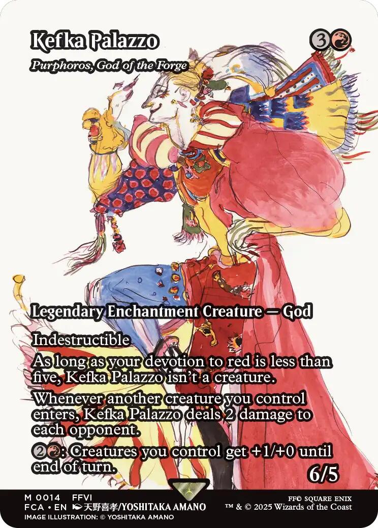 Kefka Palazzo - Purphoros, God of the Forge (Showcase) [FINAL FANTASY : Through the Ages] | Cards and Coasters CA
