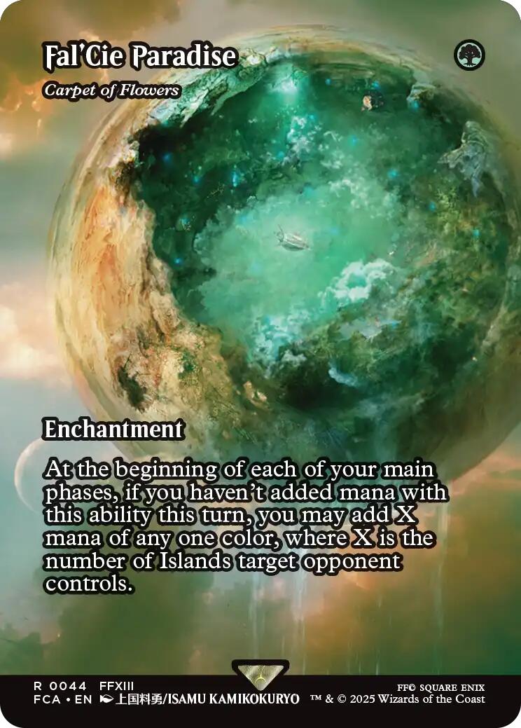 Fal'Cie Paradise - Carpet of Flowers (Showcase) [FINAL FANTASY : Through the Ages] | Cards and Coasters CA