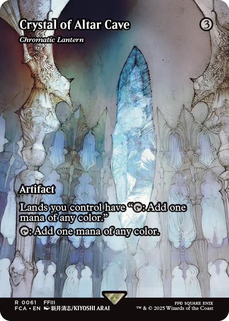 Crystal of Altar Cave - Chromatic Lantern (Showcase) [FINAL FANTASY : Through the Ages] | Cards and Coasters CA