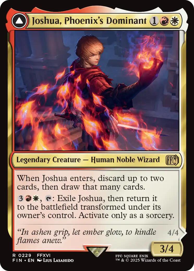 Joshua, Phoenix's Dominant [FINAL FANTASY] | Cards and Coasters CA