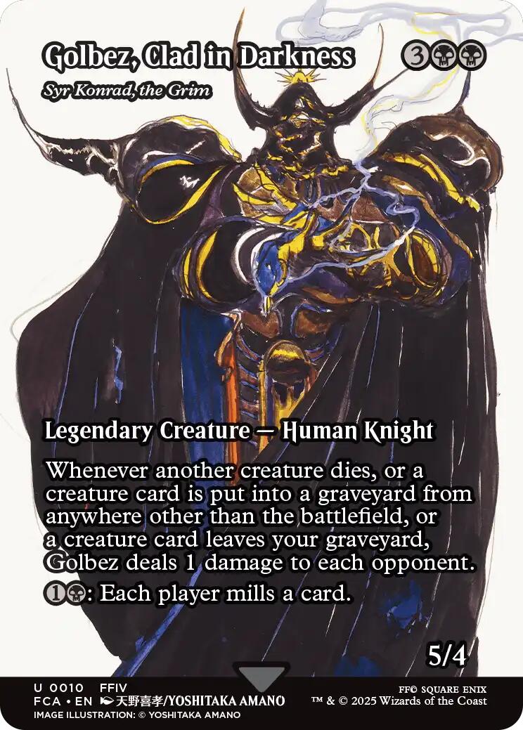 Golbez, Clad in Darkness - Syr Konrad, the Grim (Showcase) [FINAL FANTASY : Through the Ages] | Cards and Coasters CA