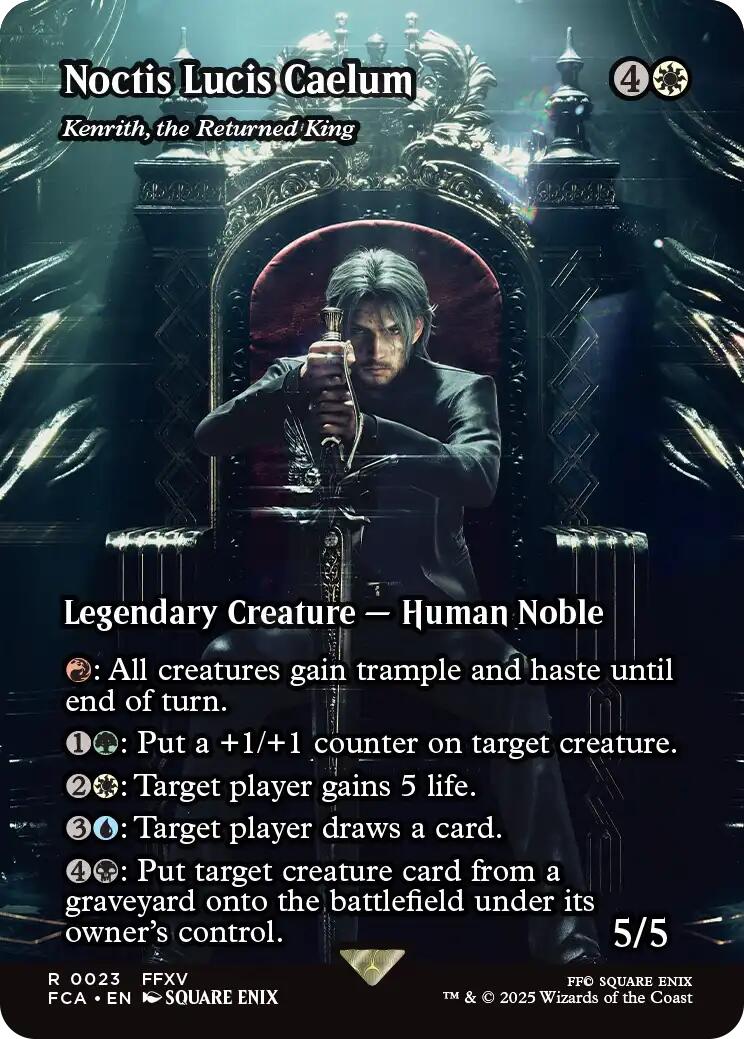 Noctis Lucis Caelum - Kenrith, the Returned King (Showcase) [FINAL FANTASY : Through the Ages] | Cards and Coasters CA