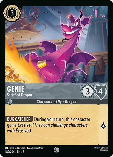 Genie - Satisfied Dragon (189/204) [Reign of Jafar] | Cards and Coasters CA