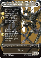 Dion, Bahamut's Dominant // Bahamut, Warden of Light (Borderless) [FINAL FANTASY] | Cards and Coasters CA
