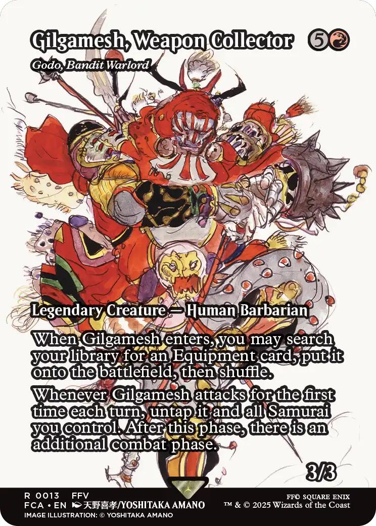 Gilgamesh, Weapon Collector - Godo, Bandit Warlord (Showcase) [FINAL FANTASY : Through the Ages] | Cards and Coasters CA