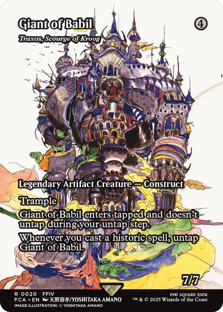 Giant of Babil - Traxos, Scourge of Kroog (Showcase) [FINAL FANTASY : Through the Ages] | Cards and Coasters CA