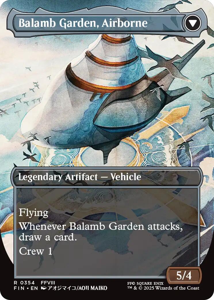 Balamb Garden, SeeD Academy // Balamb Garden, Airborne (Borderless) [FINAL FANTASY] | Cards and Coasters CA