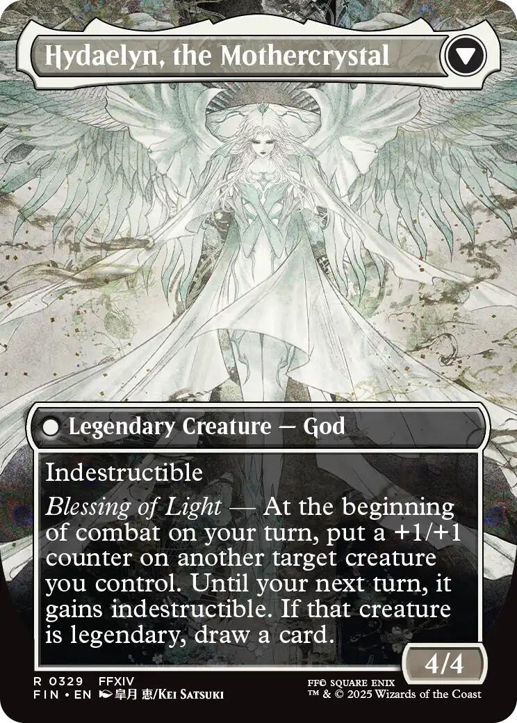 Venat, Heart of Hydaelyn // Hydaelyn, the Mothercrystal (Borderless) [FINAL FANTASY] | Cards and Coasters CA