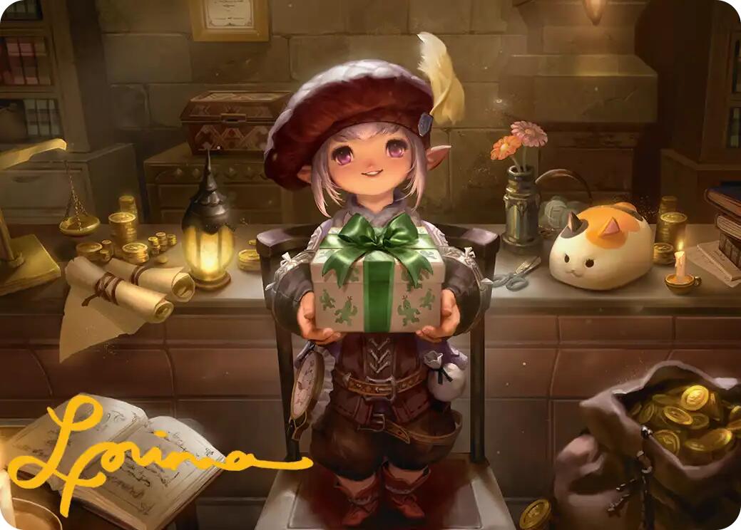 Tataru Taru Art Card (Gold-Stamped Signature) [FINAL FANTASY Art Series] | Cards and Coasters CA