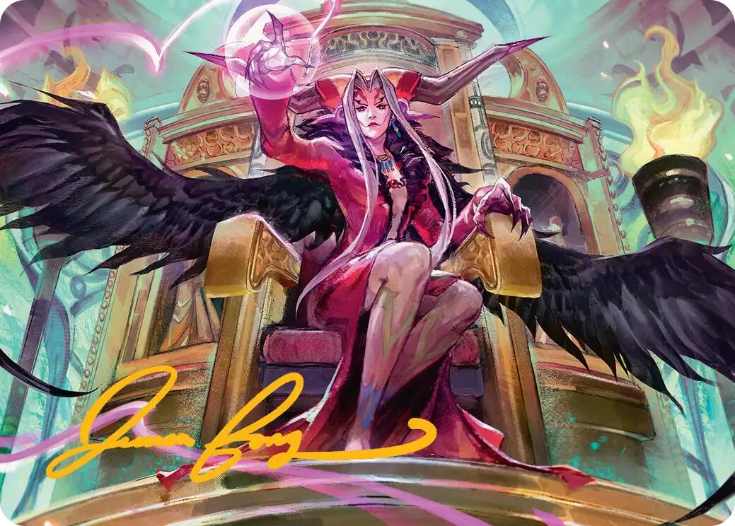 Sorceress's Schemes Art Card (Gold-Stamped Signature) [FINAL FANTASY Art Series] | Cards and Coasters CA