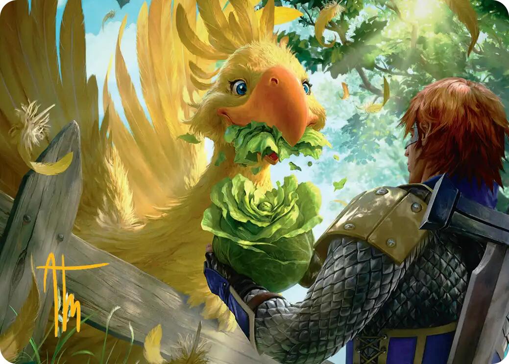 Gysahl Greens Art Card (Gold-Stamped Signature) [FINAL FANTASY Art Series] | Cards and Coasters CA