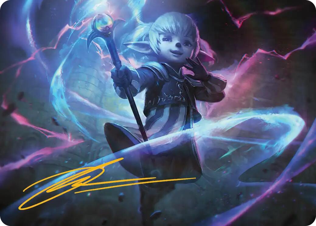 Shantotto, Tactician Magician Art Card (Gold-Stamped Signature) [FINAL FANTASY Art Series] | Cards and Coasters CA
