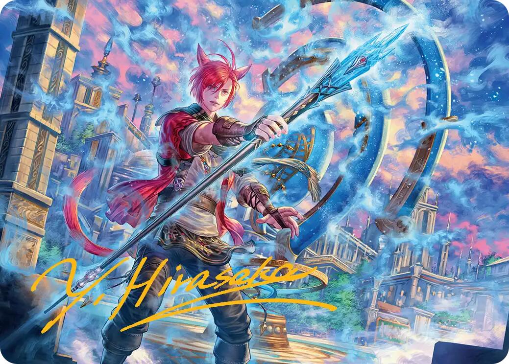 G'raha Tia, Scion Reborn Art Card (19) (Gold-Stamped Signature) [FINAL FANTASY Art Series] | Cards and Coasters CA