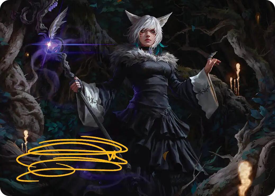 Y'shtola, Night's Blessed Art Card (21) (Gold-Stamped Signature) [FINAL FANTASY Art Series] | Cards and Coasters CA
