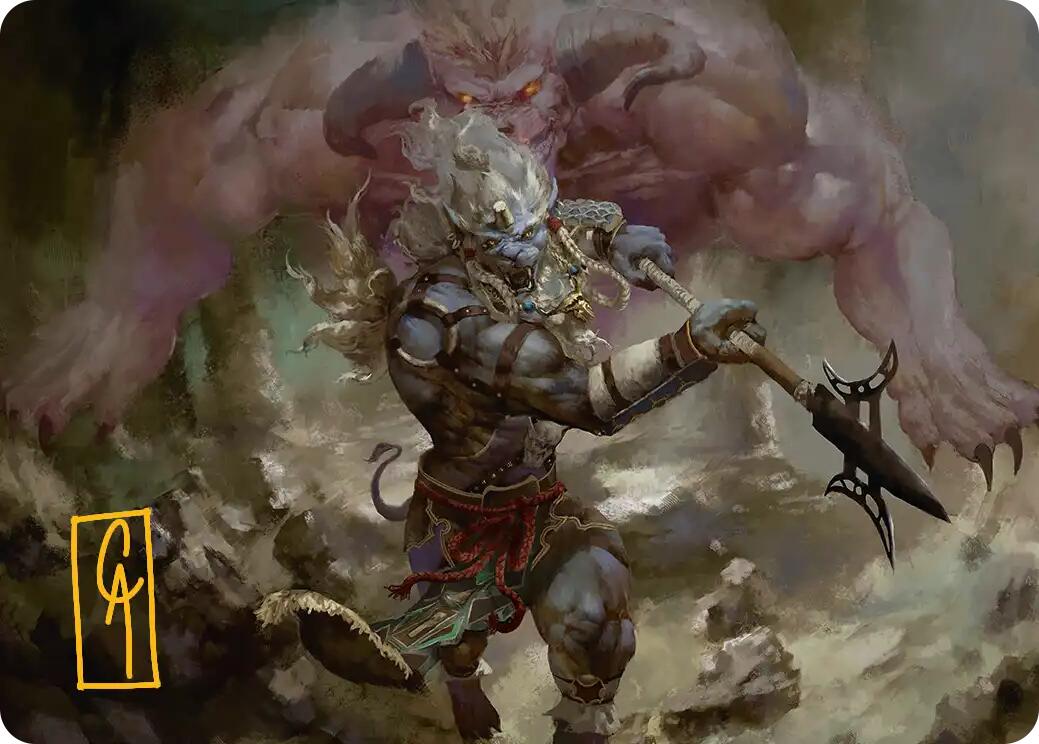 Kimahri, Valiant Guardian Art Card (Gold-Stamped Signature) [FINAL FANTASY Art Series] | Cards and Coasters CA