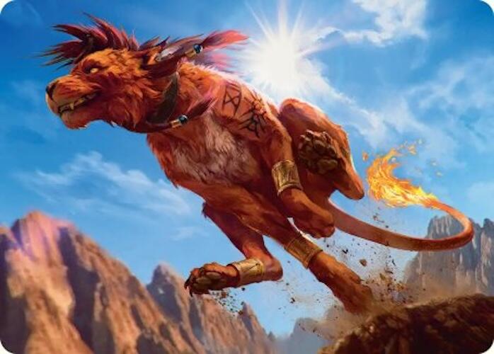 Red XIII, Proud Warrior Art Card [FINAL FANTASY Art Series] | Cards and Coasters CA