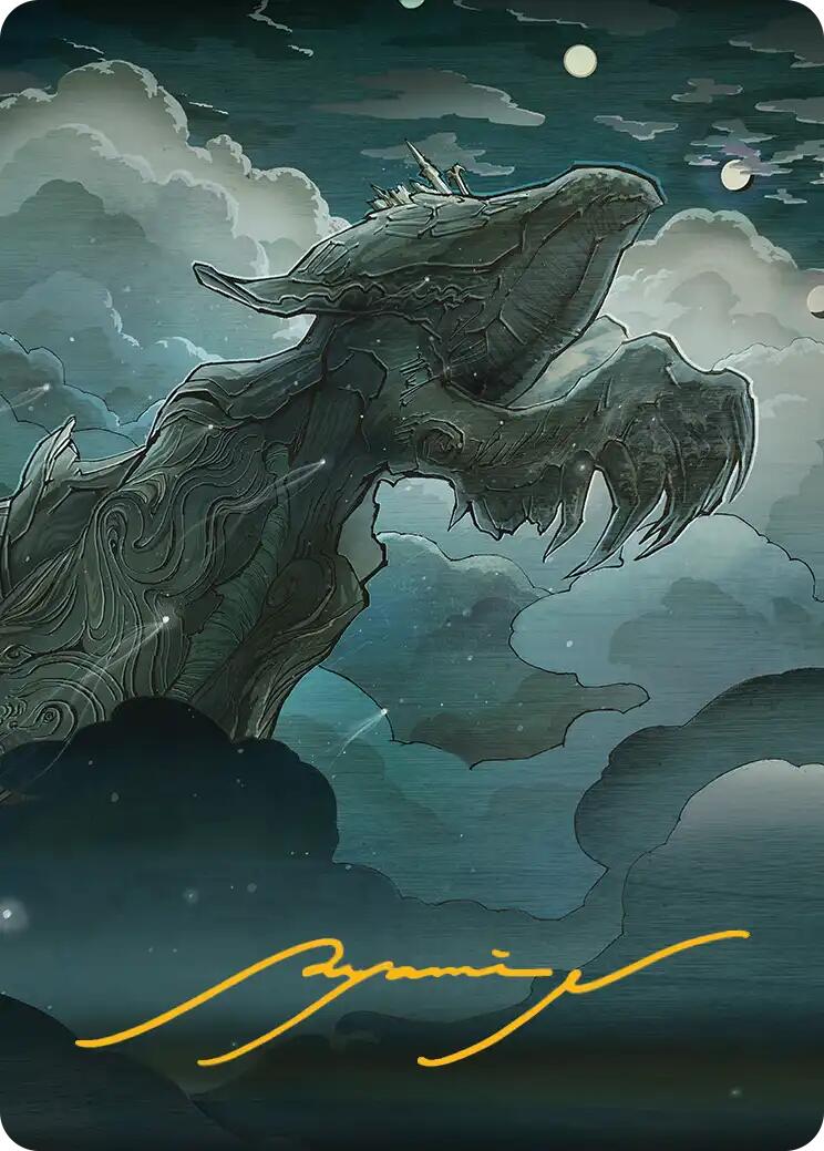 Sin, Spira's Punishment Art Card (Gold-Stamped Signature) [FINAL FANTASY Art Series] | Cards and Coasters CA